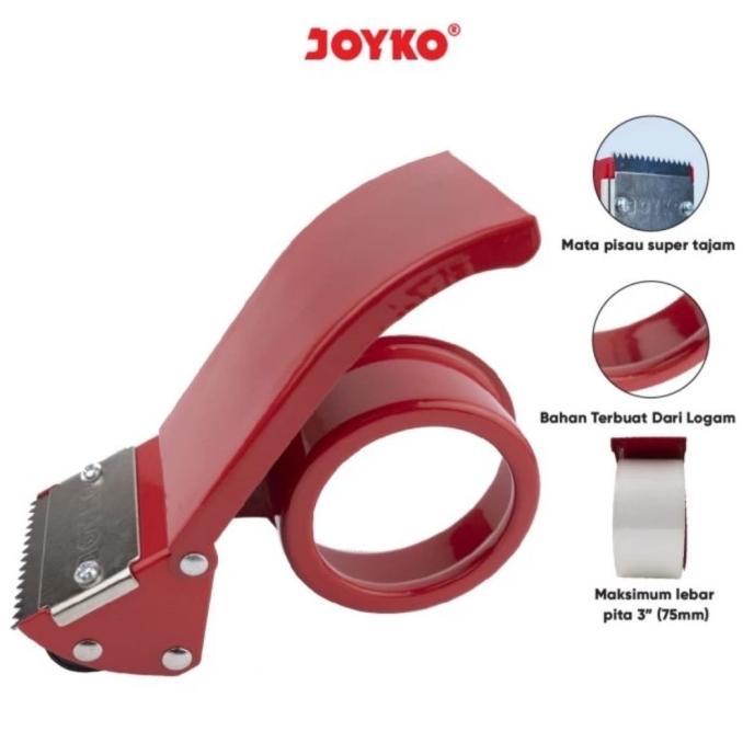 

Joyko Td-2S Tape Cutter Dispenser 45-48Mm Alat Potong Lakban Body Besi Kode 433