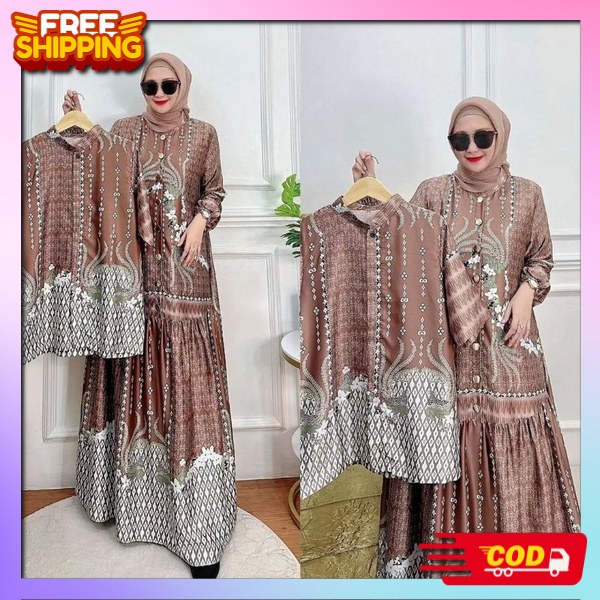 Buju Set Kupelan Trendy Gamis Dan Kemeja Trendy Gsmis Pakaian Berkualitas Coupel Muslim Kualitas Pre