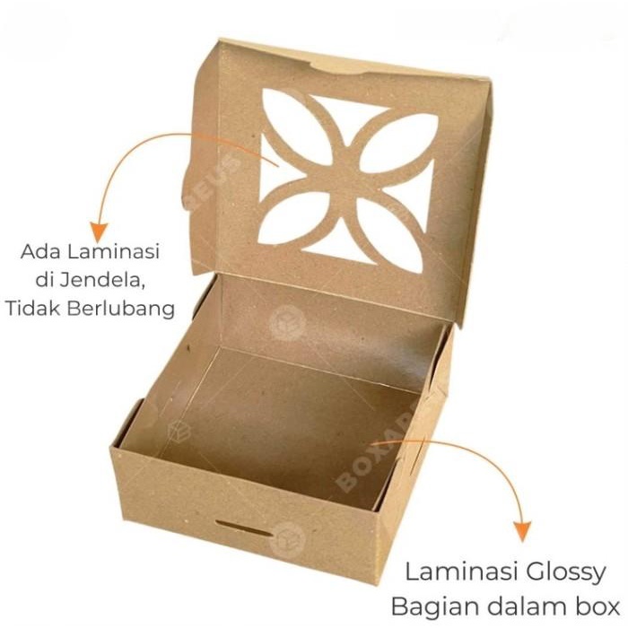 

Dus Cookies 12X12 Kraft / Kemasan Packaging Kue Pastry Cb121205 B 074