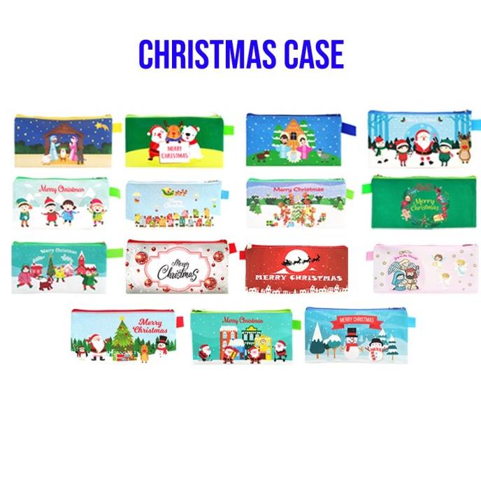 

~^~^~^] Christmas Case Tempat Pensil Souvenir Hadiah Natal Promo