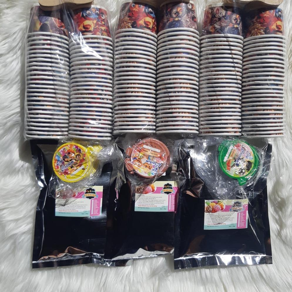 

Media 3 Paket Usaha Es Krim 600 gram + cup 150/ Paket Bubuk Es Krim/ Usaha Ice Cream Murah/ Es Krim Bubuk MD003