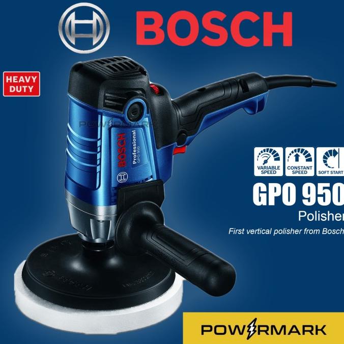 #####] Mesin Poles Amplas Mobil Bosch Polisher Tangan 950 Watt Pemoles