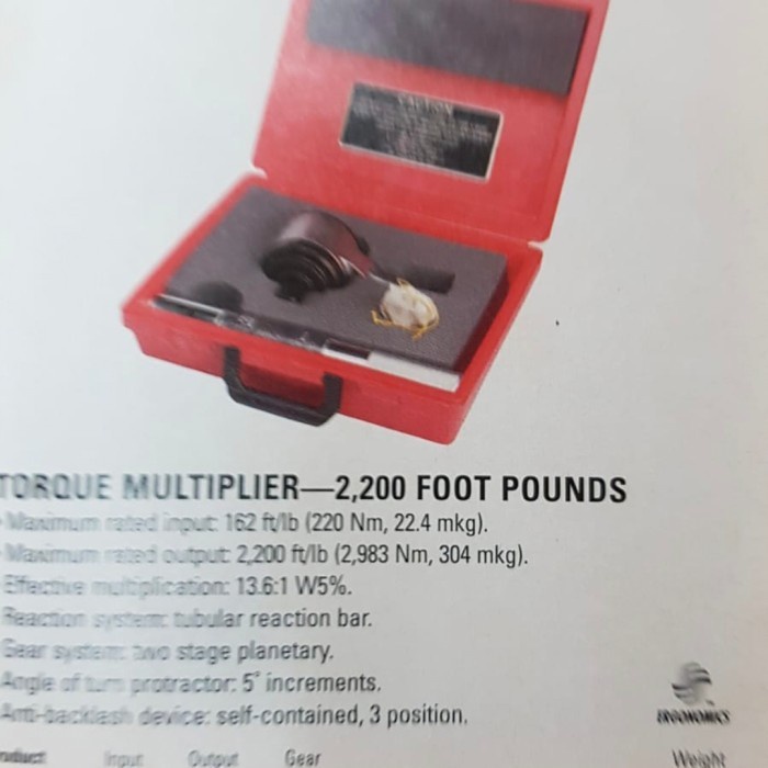 Baru Proto Torque Multiplier 2200 Foot Pounds Proto J6222 Terbatas