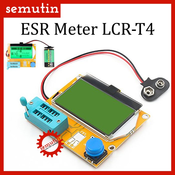 Esr Meter Lcr-T4 / Transistor Tester Lcr T4 Digital Rcd Led Mosfet