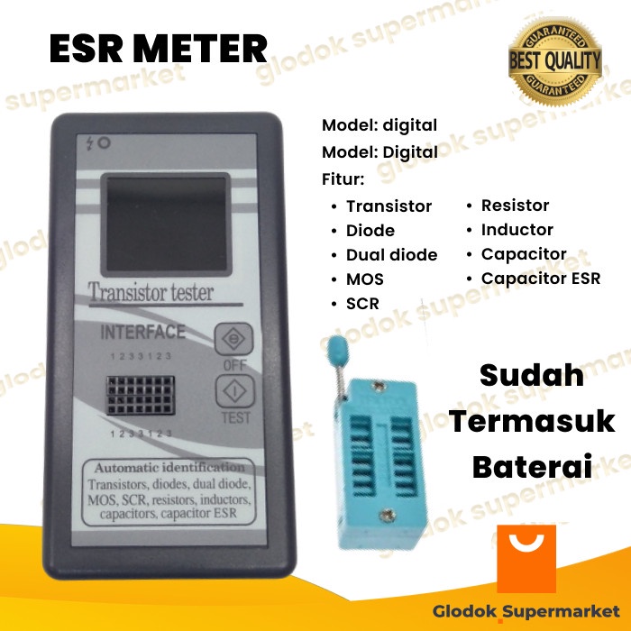 Esr Meter Digital Transistor Tester