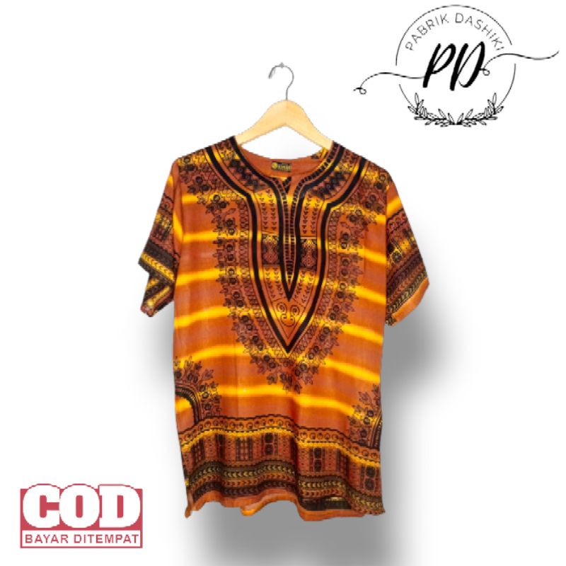 Baju dashiki motif salur/ baju pria wanita/ baju bangkok/ baju kaos dashiki