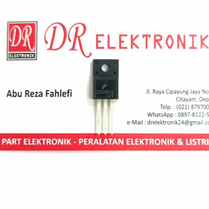 Murah Mosfet Fet Transistor FQA 5N60 bisa 5N50 5a 600v body kecil 5N50UT dre3 Kualitas Baik