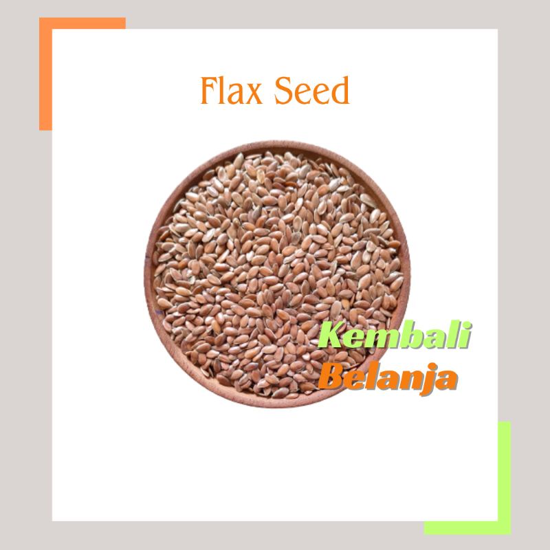 

Brown Flax Seeds 250 Gram / Flaxseed Coklat/ Biji Rami/ Brown Flax Seed