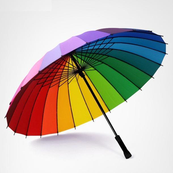 payung jumbo pelangi 16 jari