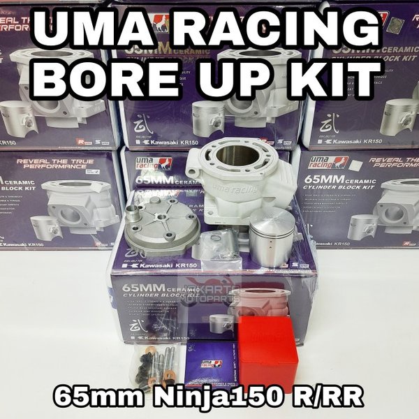 PAKET BLOK SEHER PISTON RING BORE UP UMA RACING 65MM NINJA RR R 1855