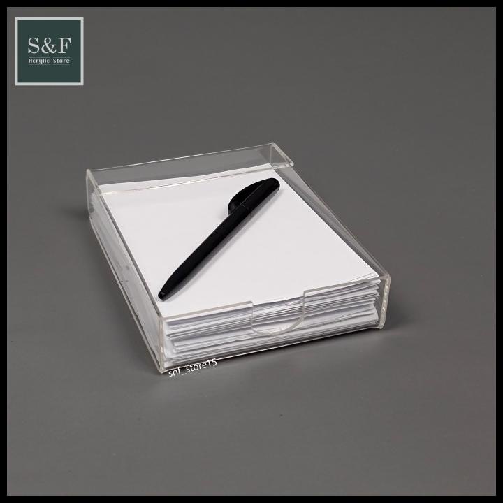 

TERBARU ACRYLIC NOTEPAD / TEMPAT KERTAS AKRILIK A6 / TEMPAT PENYIMPAN KERTAS !!!