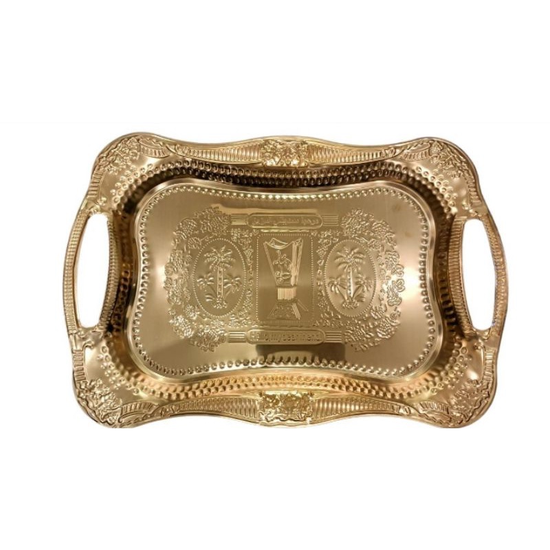 Nampan Arab Gold /Oleh Oleh Haji Dan Umroh.