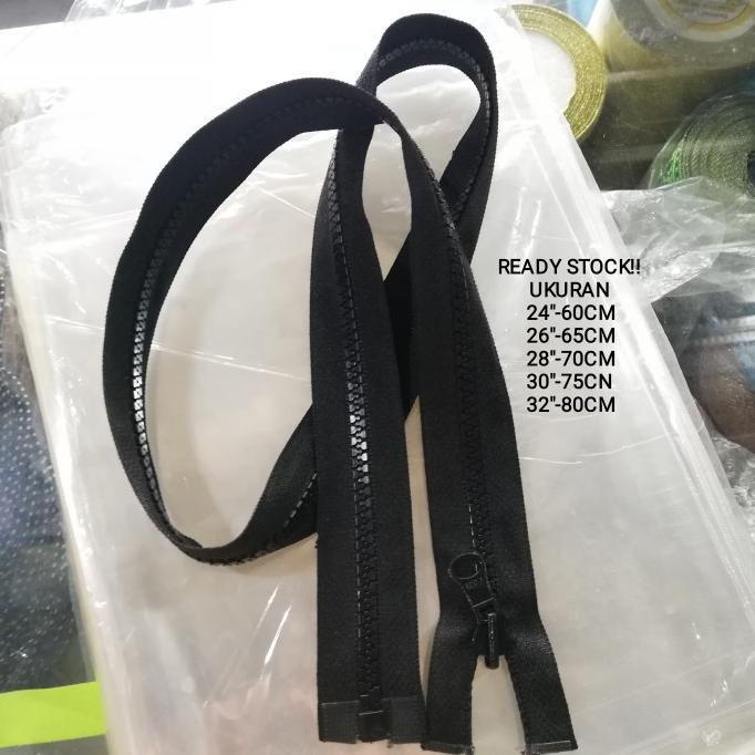 """] resleting jaket vislon hitam 1lusin