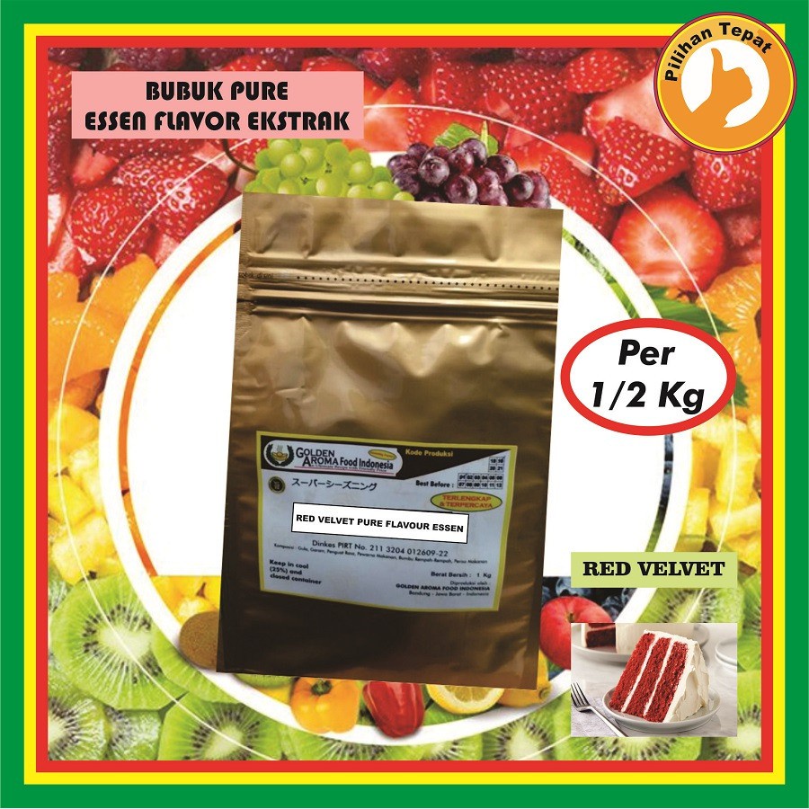 

Bubuk Red Veet Pure Efe Murni Essen Flavour Ekstrak 500 Gram Essential Serbuk Pure Plain Essence