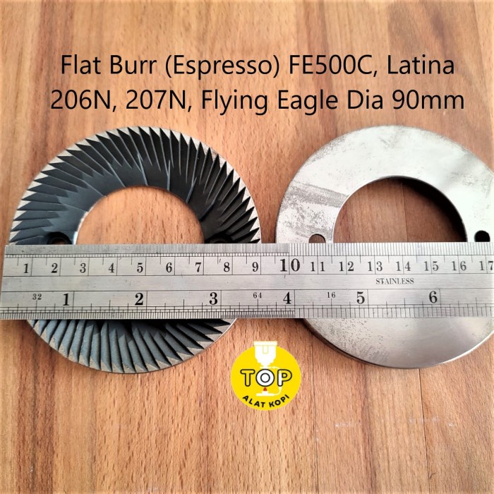 Burr Flat Grinder Kopi Feima Muranee Flying Eagle Latina 206N Fe500C