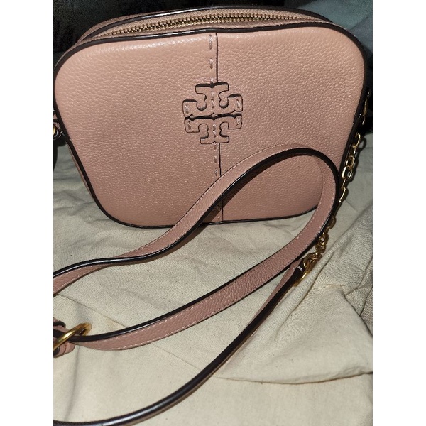 Tory Burch Camera Bag Mcgraw Pink Moon