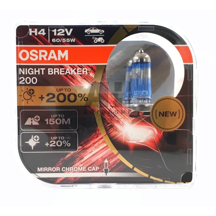 OSRAM H4 60/55W NBR / NB200 / NBR200 / NIGHT BREAKER 200 ORIGINAL