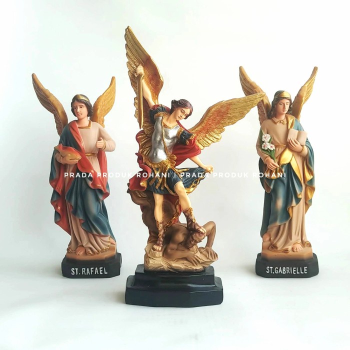 Patung Malaikat Tuhan/St.Mikael/St.Rafael/St.Gabriel 30cm