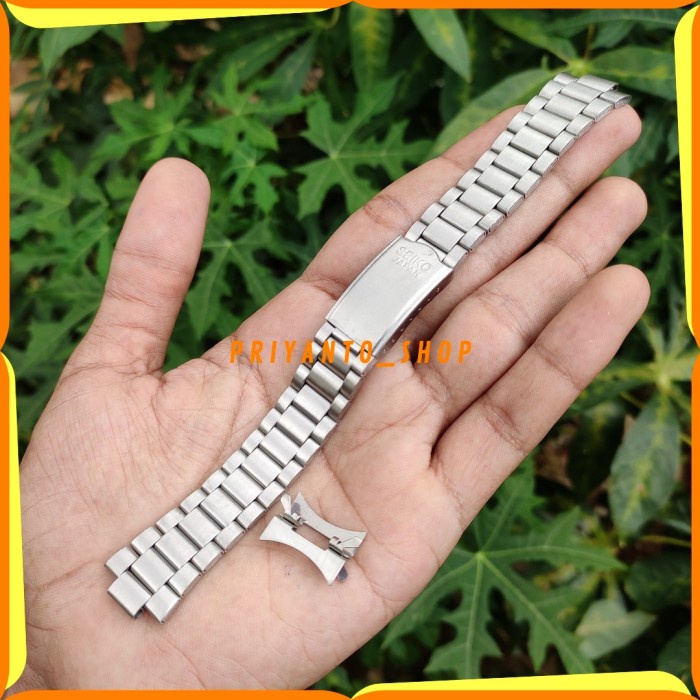 Strap Tali Jam Tangan Rantai Stainelss Seiko 5 Automatic 20Mm Silver