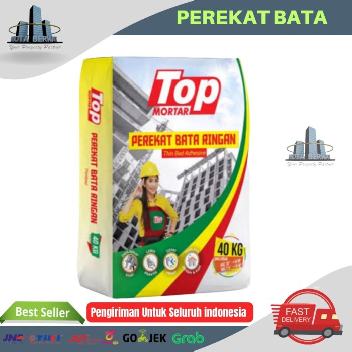 Open DS] MORTAR PEREKAT BATA RINGAN TOP/ PEREKAT BATA RINGAN TOP 40 KG
