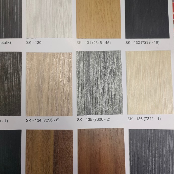 >*>*>*>*] PVC SHEET TEBAL 0,3 WARNA URAT KAYU MUDA TACO SHEET DECO HUBEN SHEET