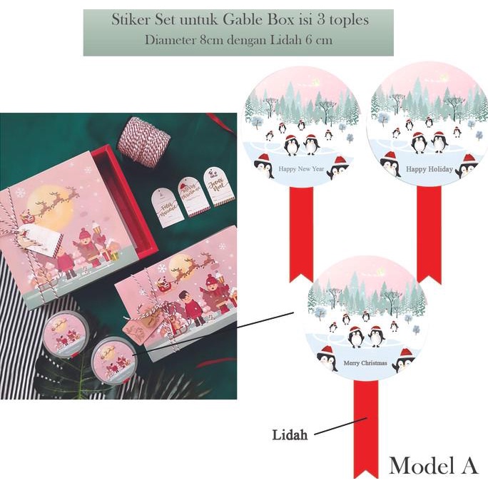 

Buruan serbu] STIKER TOPLES NATAL/ TAHUN BARU PINK SNOW