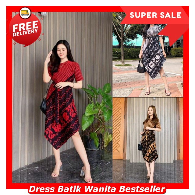 Dreaa Bathek Wnta Murah Elejan Tunik Batik Wanita Modern Premium Buju Bathik Cwk Elegant Pakaian Rem