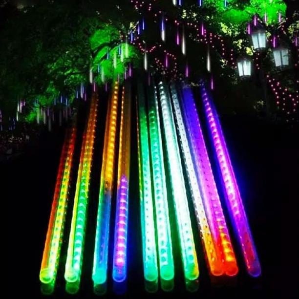 PROMO S1166 - Lampu Led Hujan Meteor 30CM Lampu Tumbler Lampu Natal