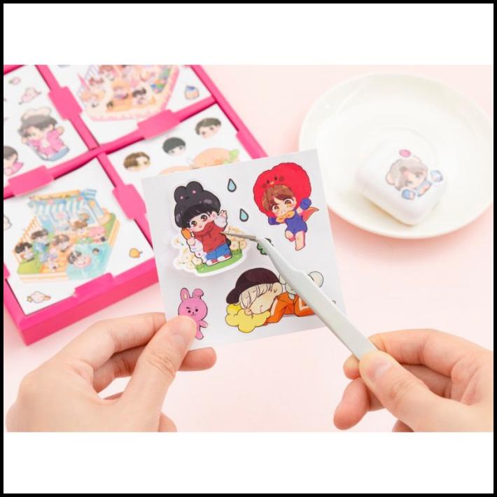 

HOT DEAL 100 LEMBAR STICKER BOX BTS BT21 TINYTAN KOREA WATERPROOF STIKER JUNGKO !!!!!!