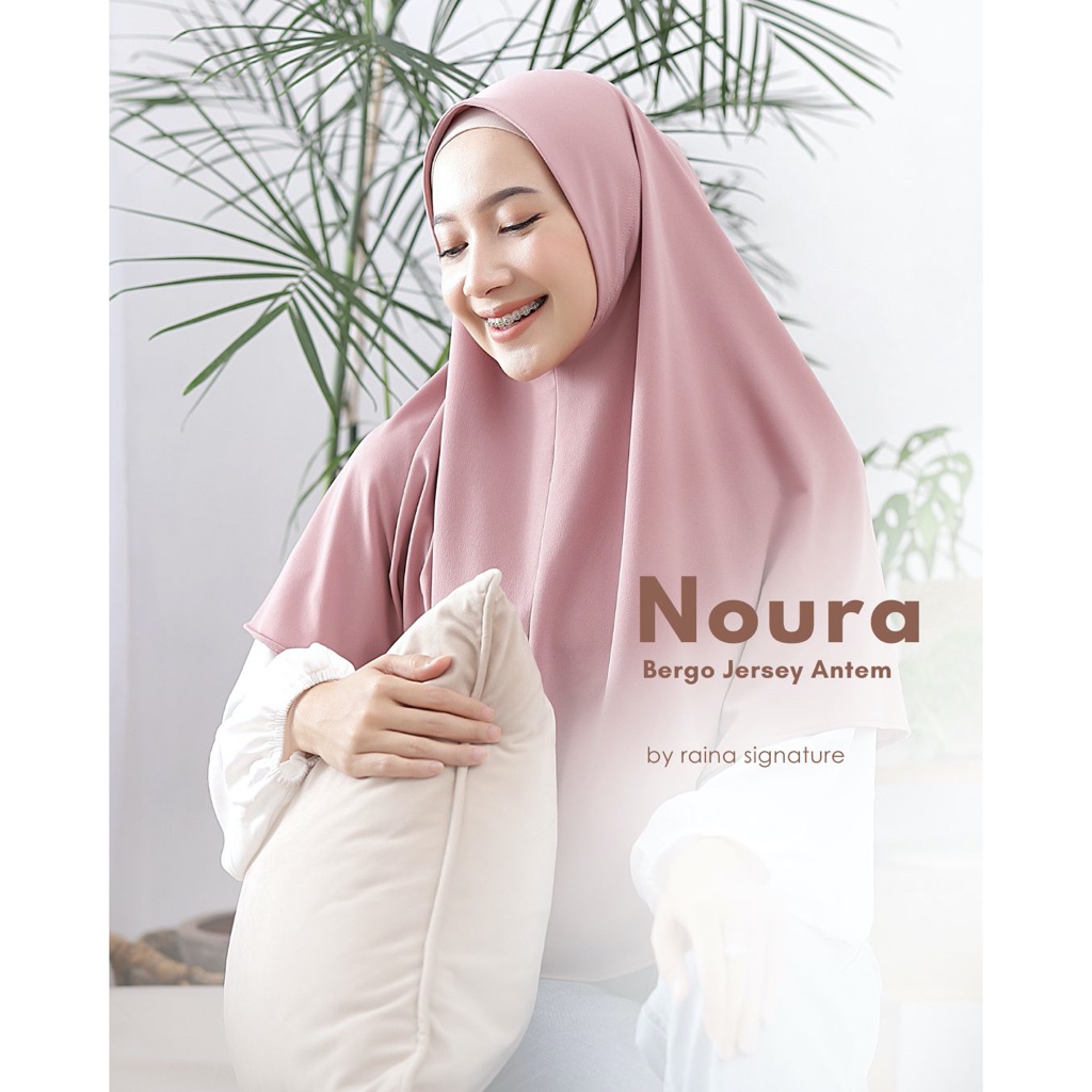 STYLISH HIJAB DAILY Raina Signature Noura Bergo Instant Jersey Anti Tembem