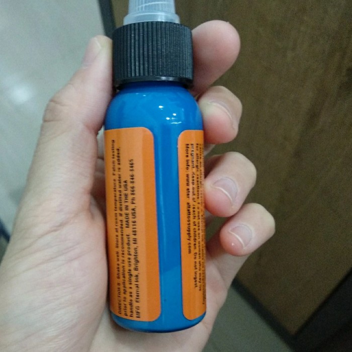 Eternal ink 1oz Periwinkle, eternal Peacock blue - tinta tattoo biru