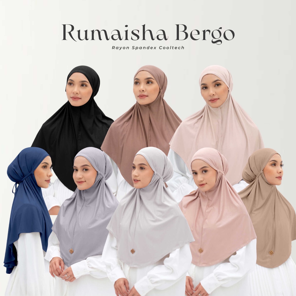 Talabia - Rumaisha Hijab Bergo Instant Tali Cooltech Rayon Spandex