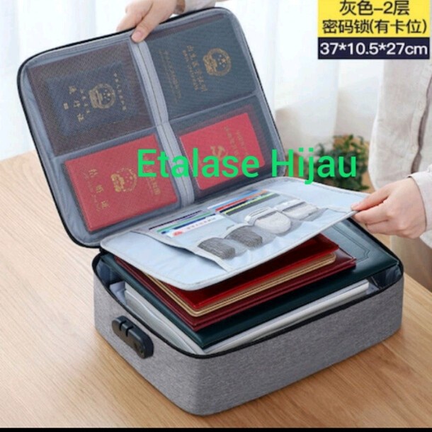 

Promo Tas Tempat Doccument Berharga Surat Kartu Storage Multifungsi