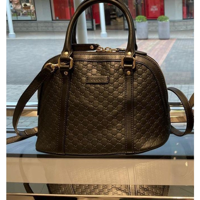TAS BRANDED DOME SATCHEL LOGO BLACK