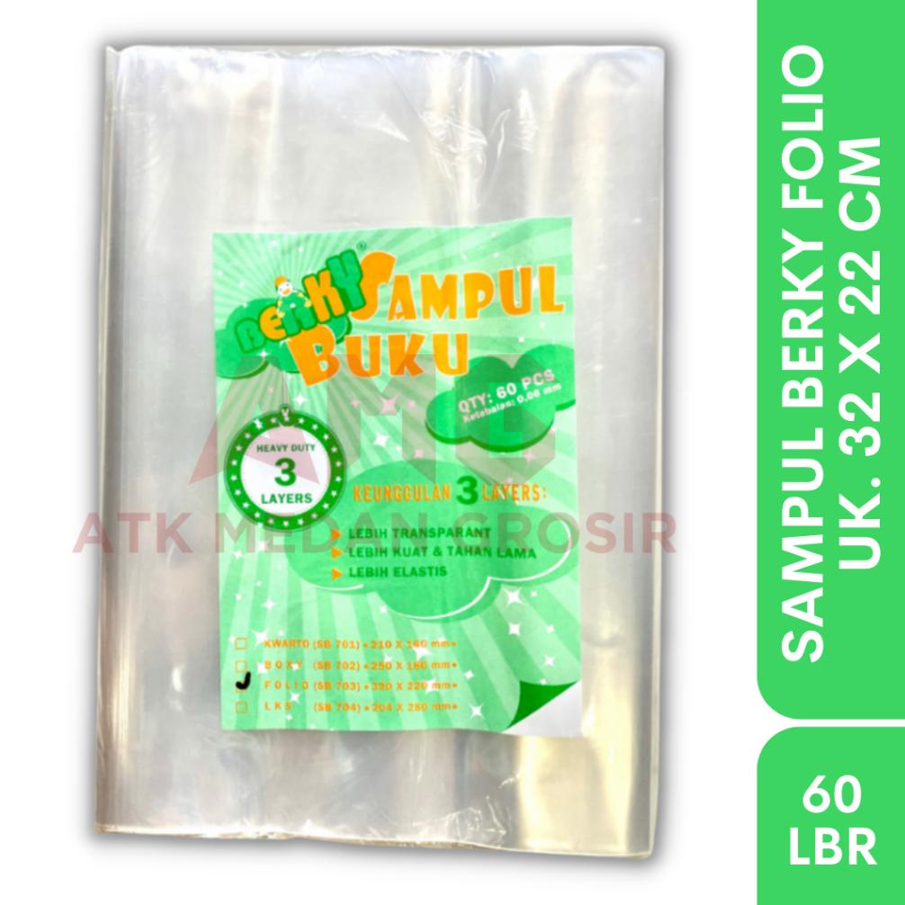 

Update! SAMPUL BUKU BERKY TEBAL ISI 60PCS UKURAN FOLIO ~