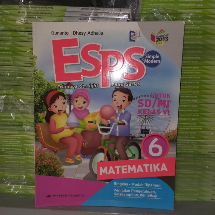 

SALE buku esps matematika kelas 6 penerbit Erlangga Termurah