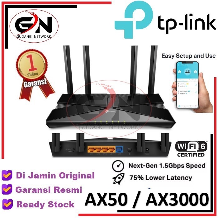 TP-LINK Archer AX50 AX3000 WiFi6 / AX 3000 Wi-Fi 6 Router