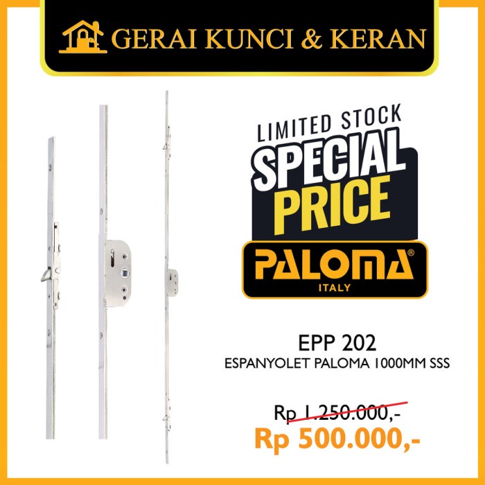 Espanyolet Jendela Epp 202 1000 Mm Sss Stainless Steel