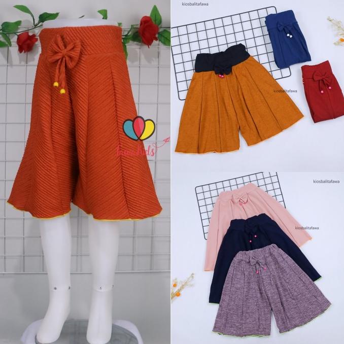 Rok Celana Polos Uk 8-10 Tahun / Bawahan Anak Perempuan Model Rok