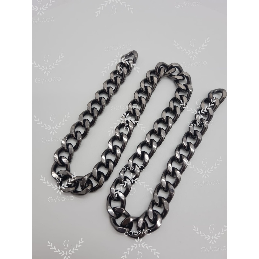 HA3 RANTE TAS NEKEL HITAM - TEBAL PREMIUM R023 - RANTE AKSEIS TAS & DOMPET FASHION WANITA (T) AEY