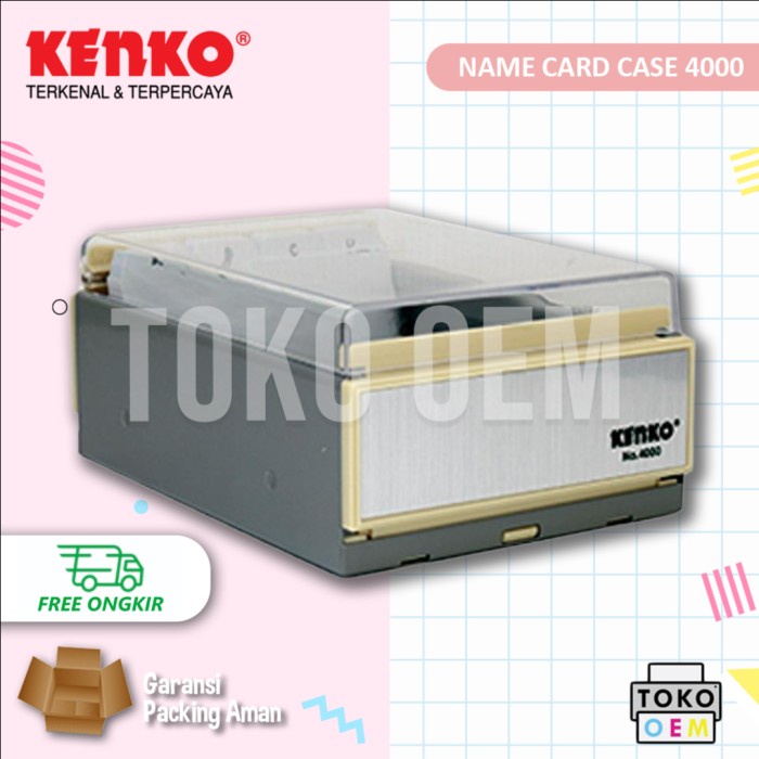 

Promo Kenko Name Card Case 4000 Kotak Kartu Nama With Dividers From A To Z