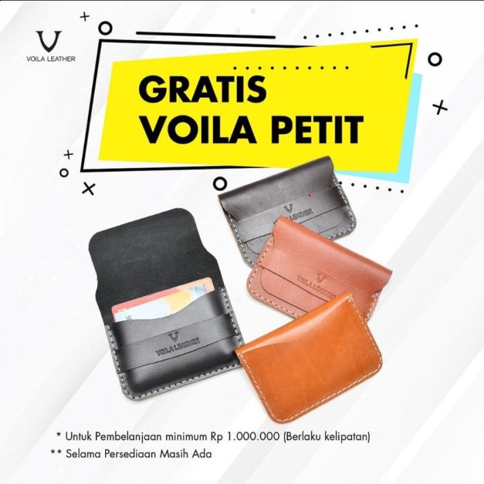 

Promo Dompet Kartu Nama Kulit Asli Voila Petit