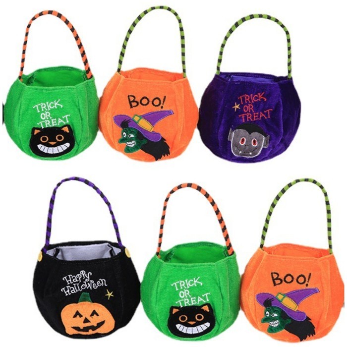 

Silahkan Order] GROSIR Tas Permen Trick Or Treat Halloween Candy Bag Goodie Bag Kecil