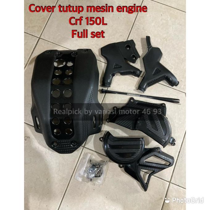 Tutup mesin crf 150l cover mesin crf 150l full set pelindung mesin crf
