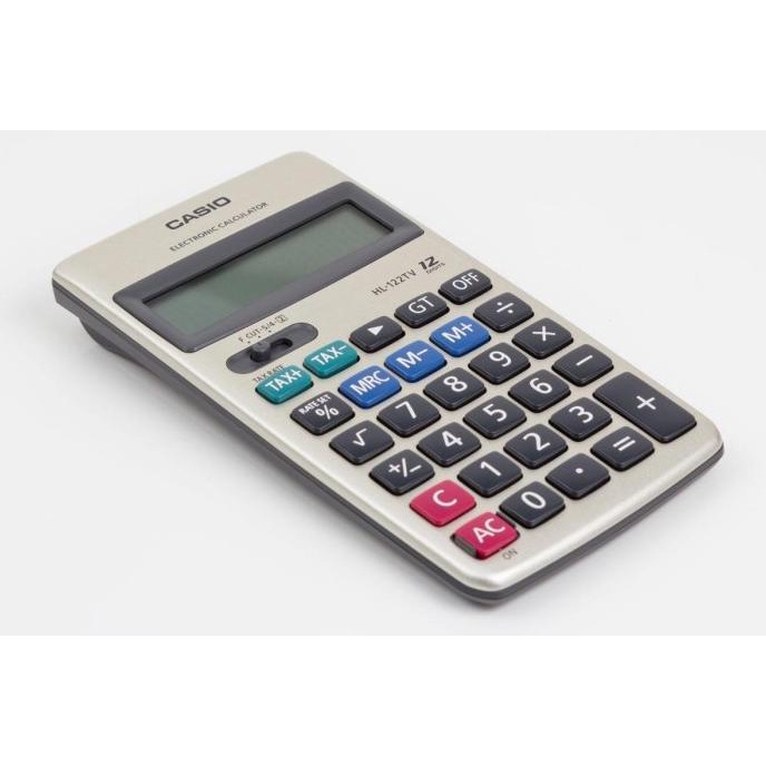 

KALKULATOR CASIO HL 122TV ORIGINAL - 12 DIGIT - TAX CALCULATION