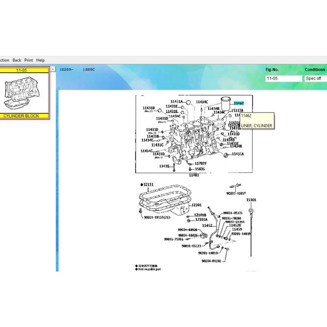 Liner Boring Hino Dutro 140Ht 140Gt Toyota Dyna Saurus 140Ht 140Gt
