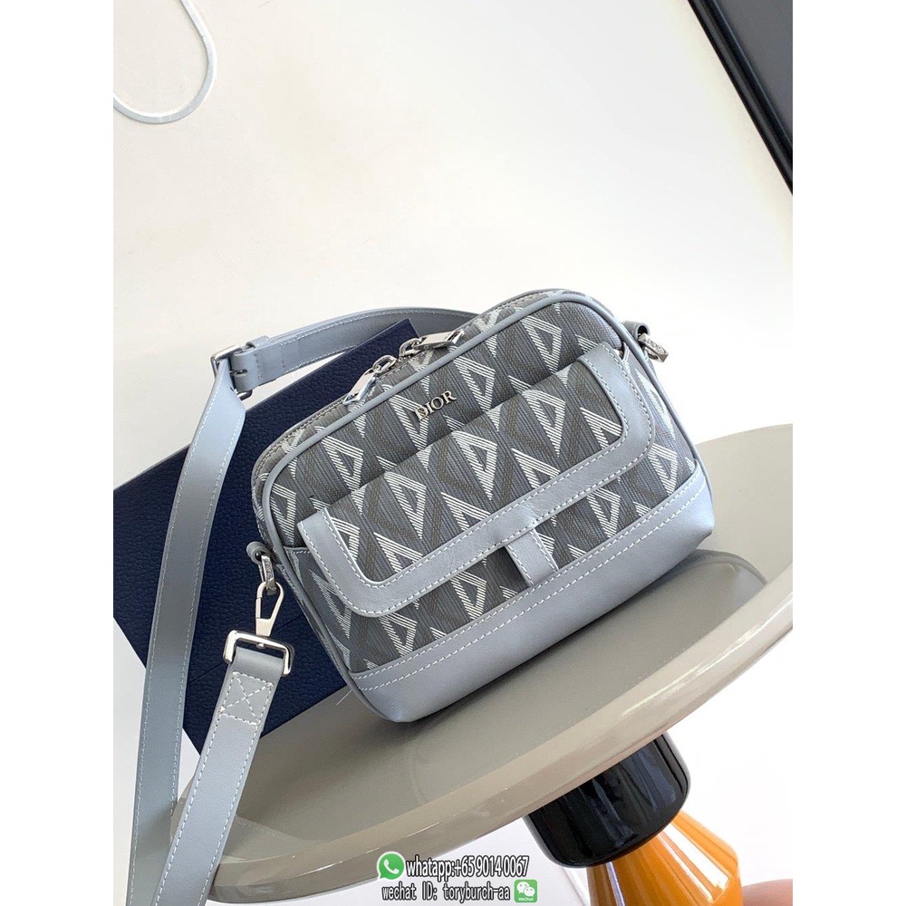 Small Dior hit the road canvas shoulder business messenger crossbody square camera bag