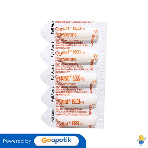 CYGEST 200 MG SUPPOSITORIA