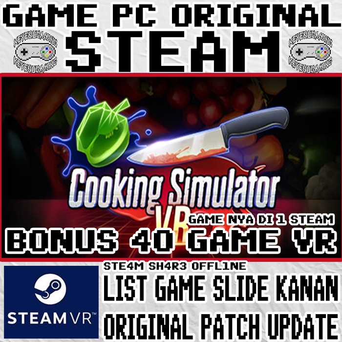 Cooking Simulator VR PAKET 40 Game PC  Original