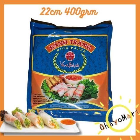

NEW BANH TRANG RICE PAPER 22CM / BANH TRANG KULIT LUMPIA VIETNAM 400G NOVEMBER CERIA UNTUK ANDA